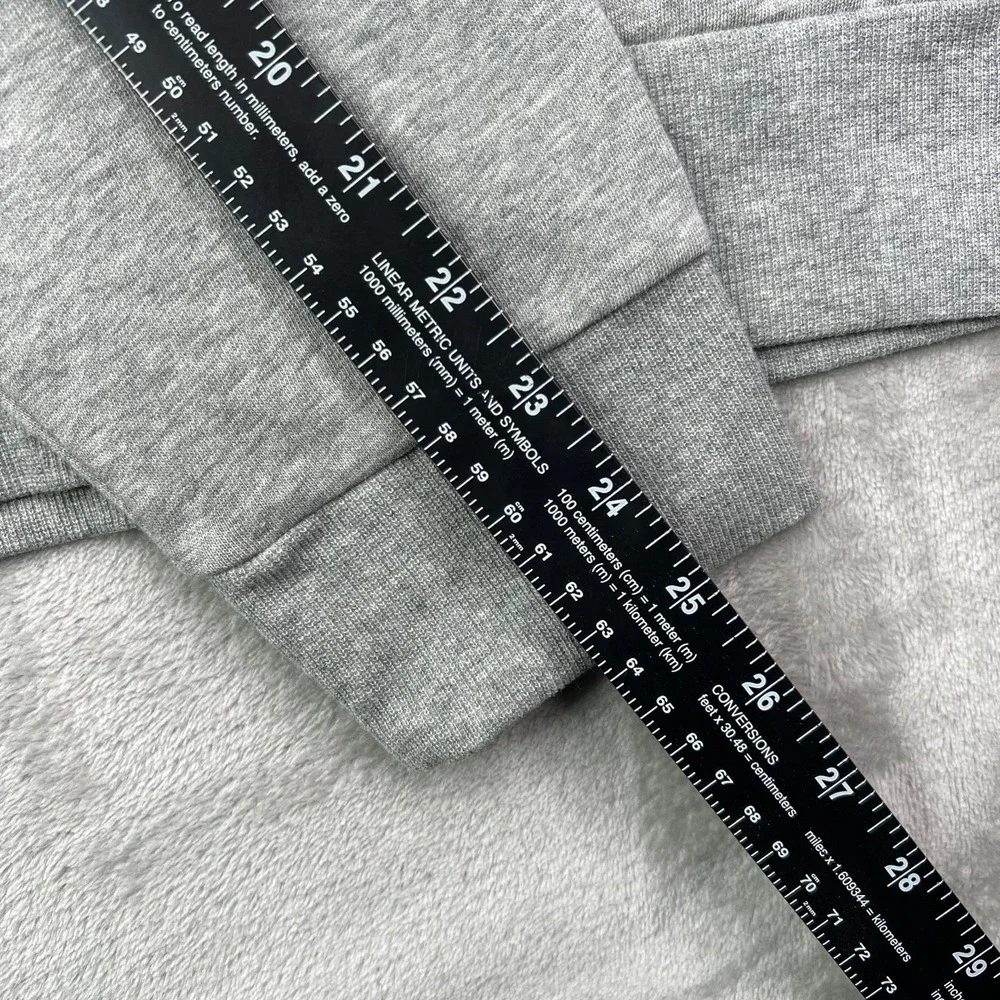 Criquet Pullover Mens 2XL Gray Quarter Zip‎ Fleece Logo Preppy Performance New
